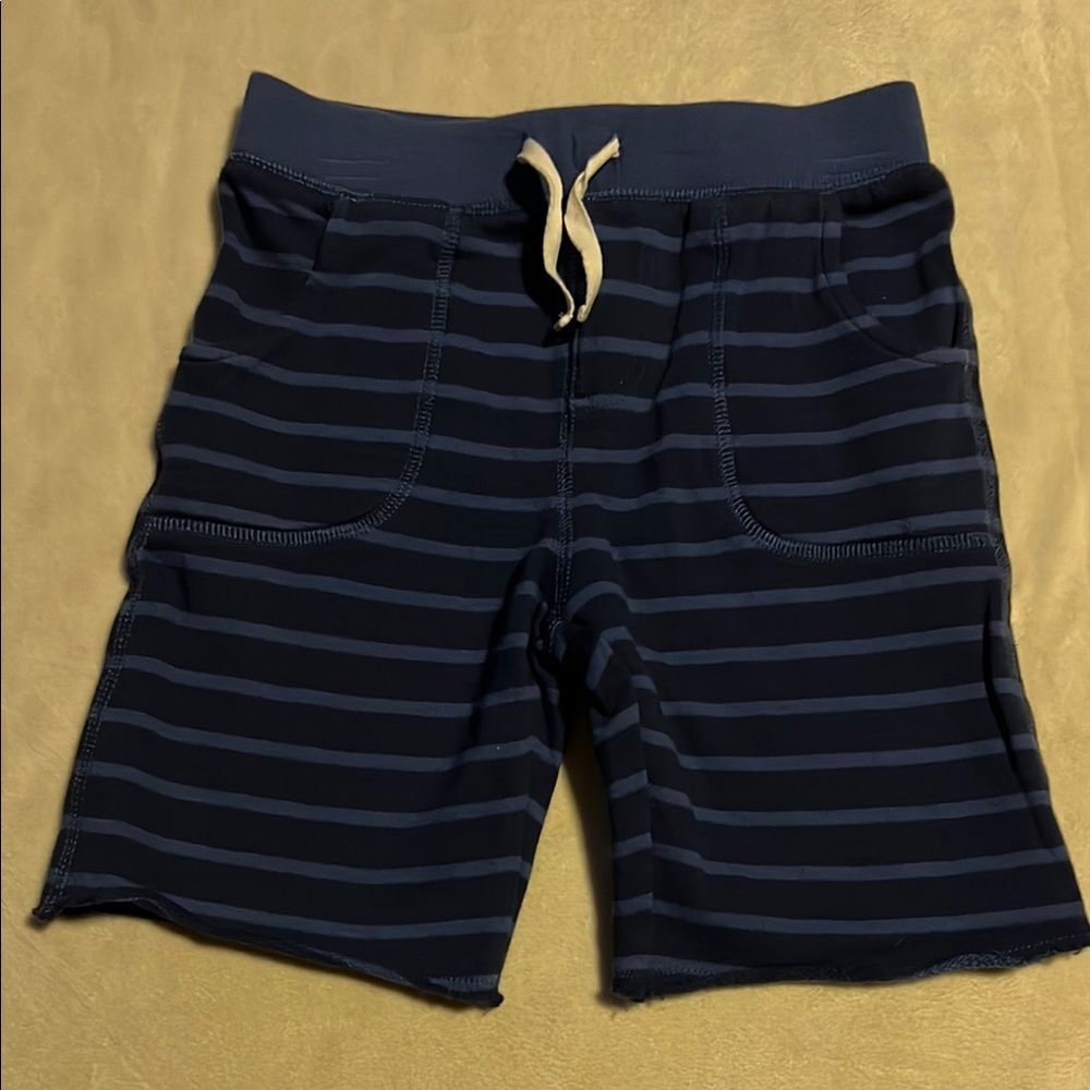 Peek Blue and White Striped Casual Shorts